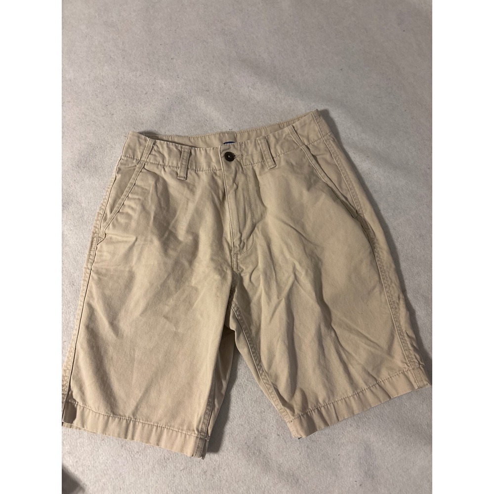 Old Navy Khaki Chino Shorts Flat Front Mens Size 29 Casual Cotton